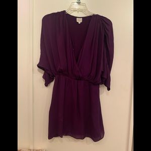 Parker Silk Purple Dress